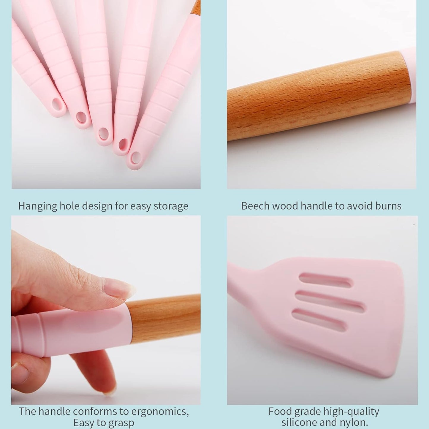 Silicone Ladle Set Of 6