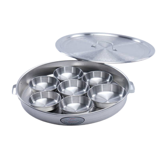 Serving Tray with Aluminum Cups