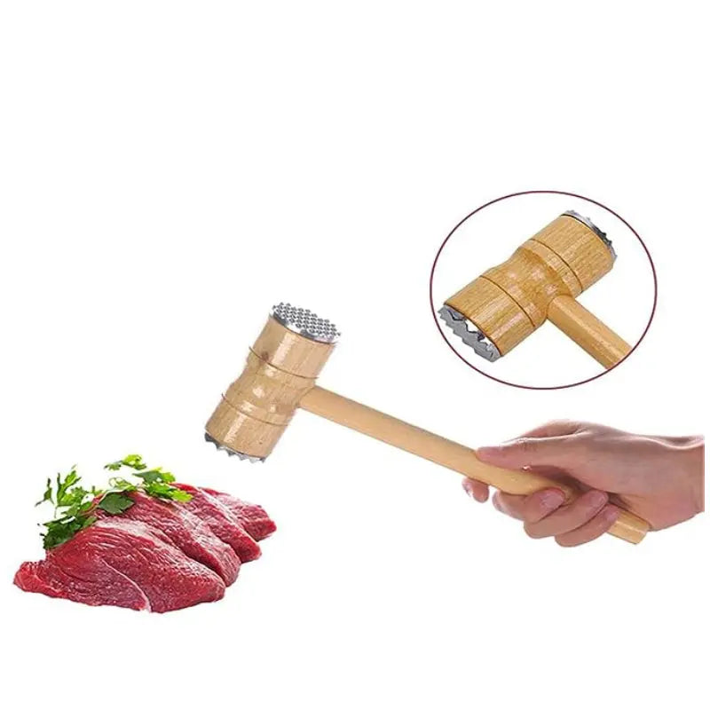 Wooden Meat Tenderizer ALJERAIWI