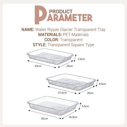 صواني شفافة 39*29 سم