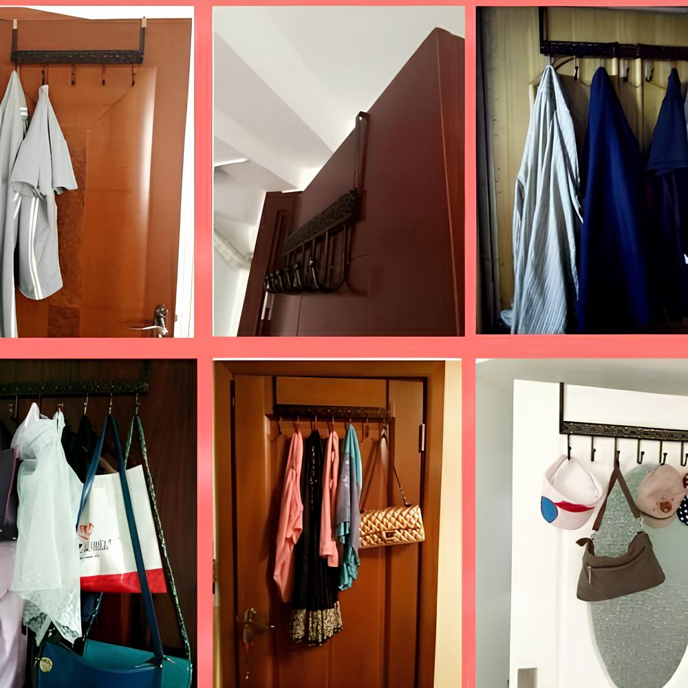 Metal Clothes Hanging Hook 8 Slots