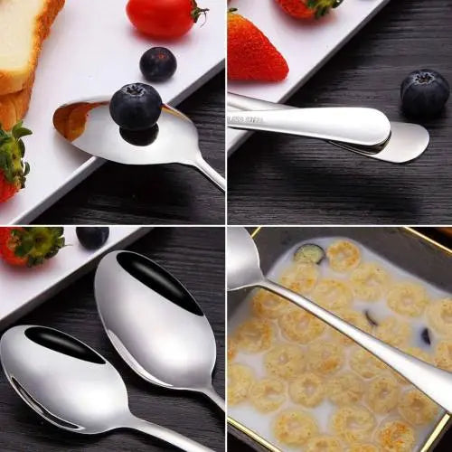 Stainless Steel Spoons 20 cm 6 Pcs Set ALJERAIWI