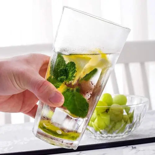 6 Pcs Water Glass 370 ML ALJERAIWI