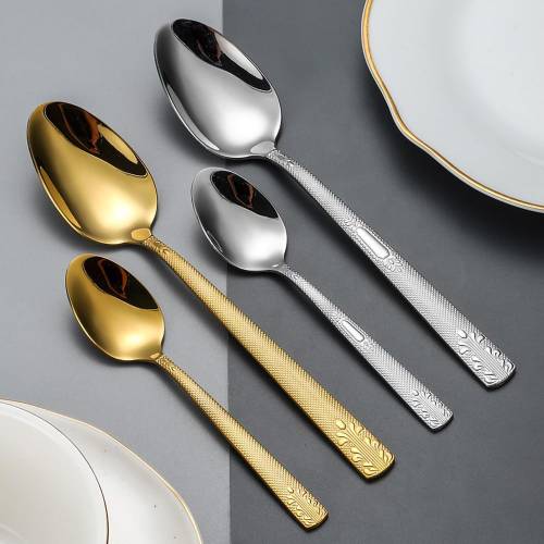 Stainless Steel Spoons 20 cm 6 Pcs Set