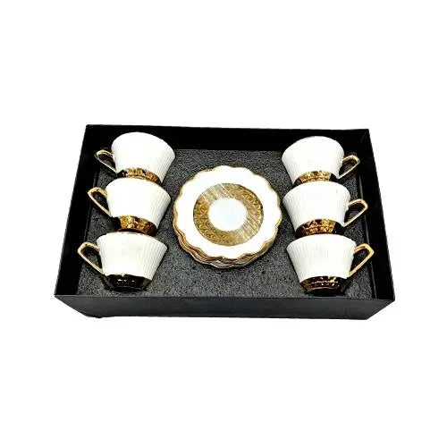 Cup and Saucer 6 Pcs Set - 80 ml ALJERAIWI