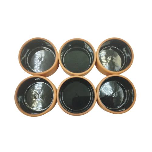 Pottery Bowl Assorted Set of 6 Pcs - 7CM