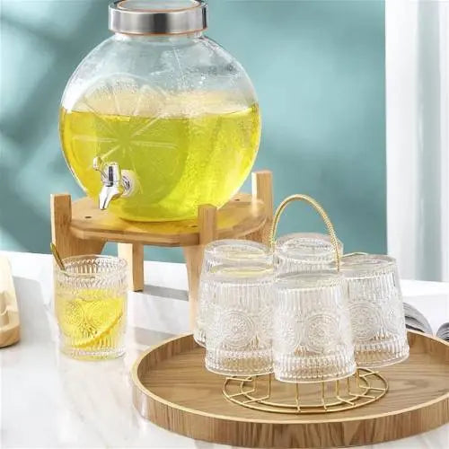 Glass Beverage Dispenser 5 Litre ALJERAIWI