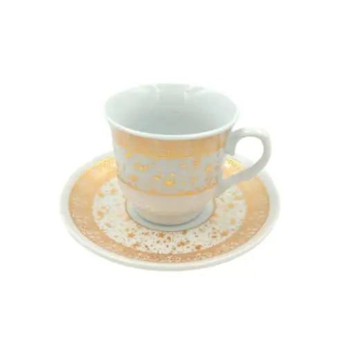 Cup and Saucer 6 Pcs Set - 80 ml ALJERAIWI