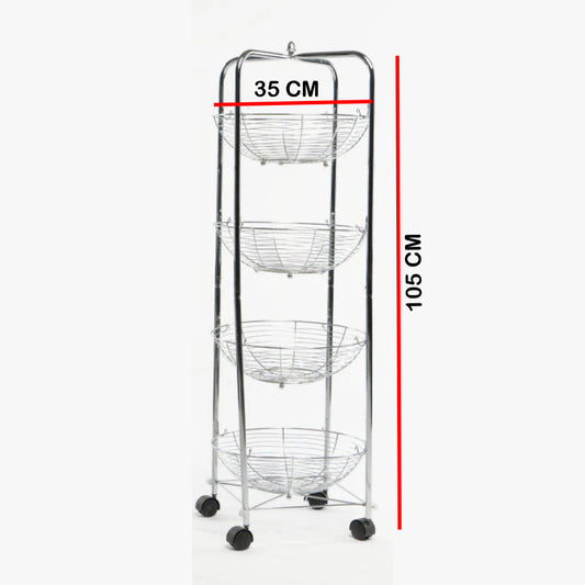 4 Tiers Kitchen Trolley