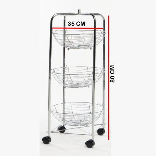 3 Tiers Kitchen Trolley