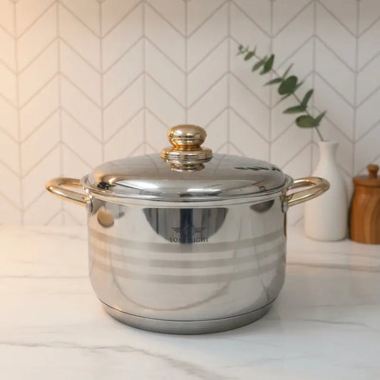 Stainless Steel Pot with Lid set of 3 ALJERAIWI