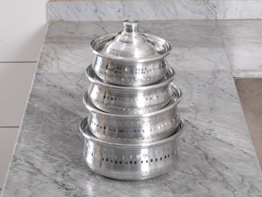 قدر عادي مسطح منقوش