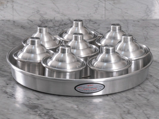 قدر قرقيعان مع صينية التقديم