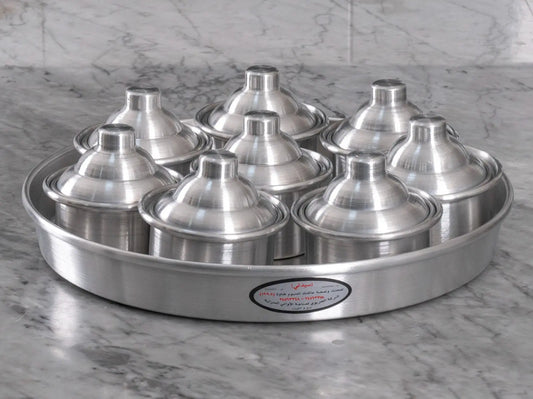 Serving Tray with Small Pots (قدر قرقيعان) ALJERAIWI