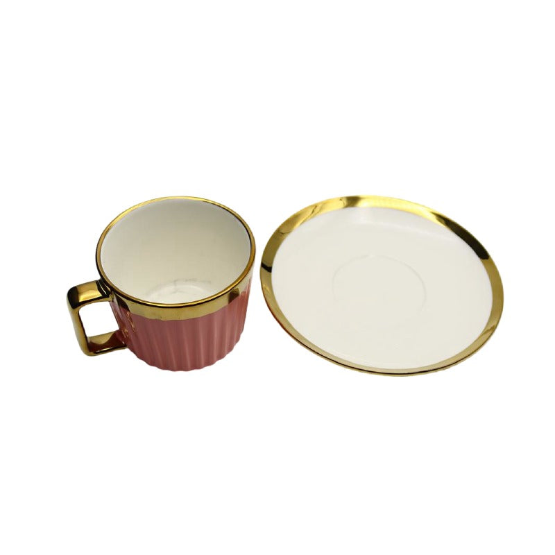 Cup and Saucer 6 Pcs Set - 180 ml