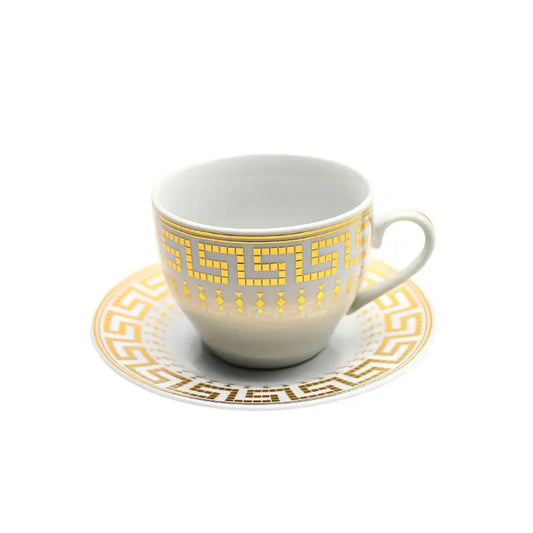 Cup and Saucer 6 Pcs Set - 180 ml ALJERAIWI