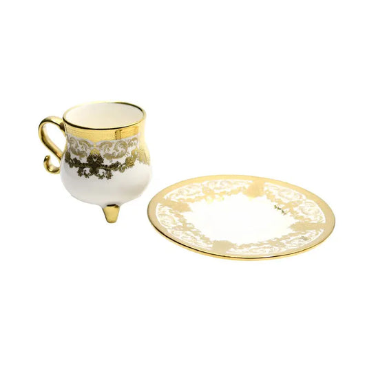 Cup and Saucer 6 Pcs Set - 80 ml ALJERAIWI