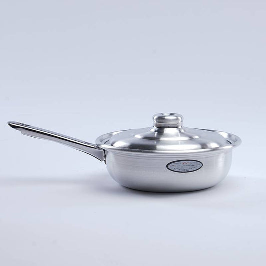 مقالى عميق بغطاء بيد استيل