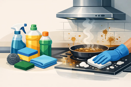 Best Cleaning Materials for Kitchen Grease