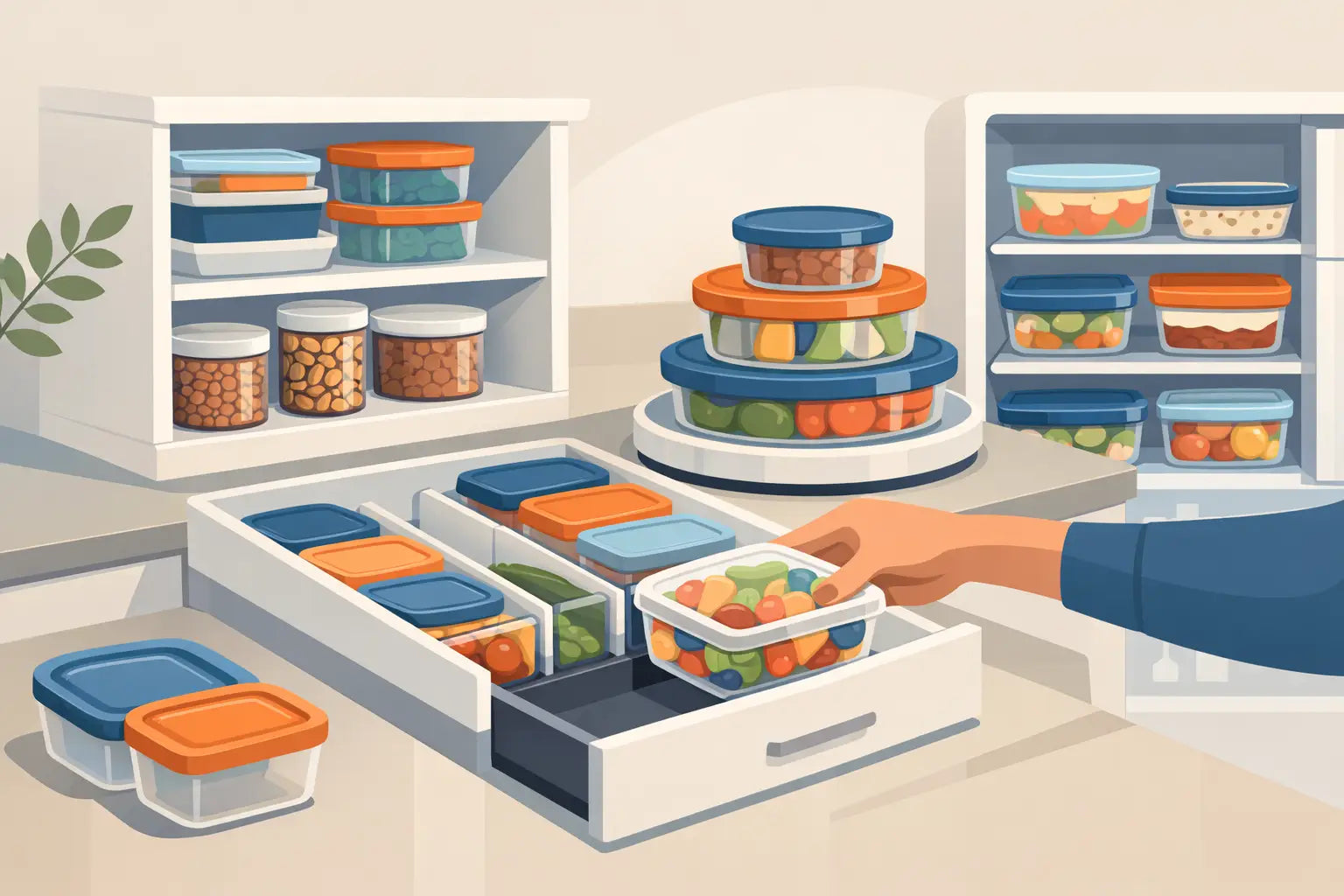 How to Organize Food Containers Without Wasting Space