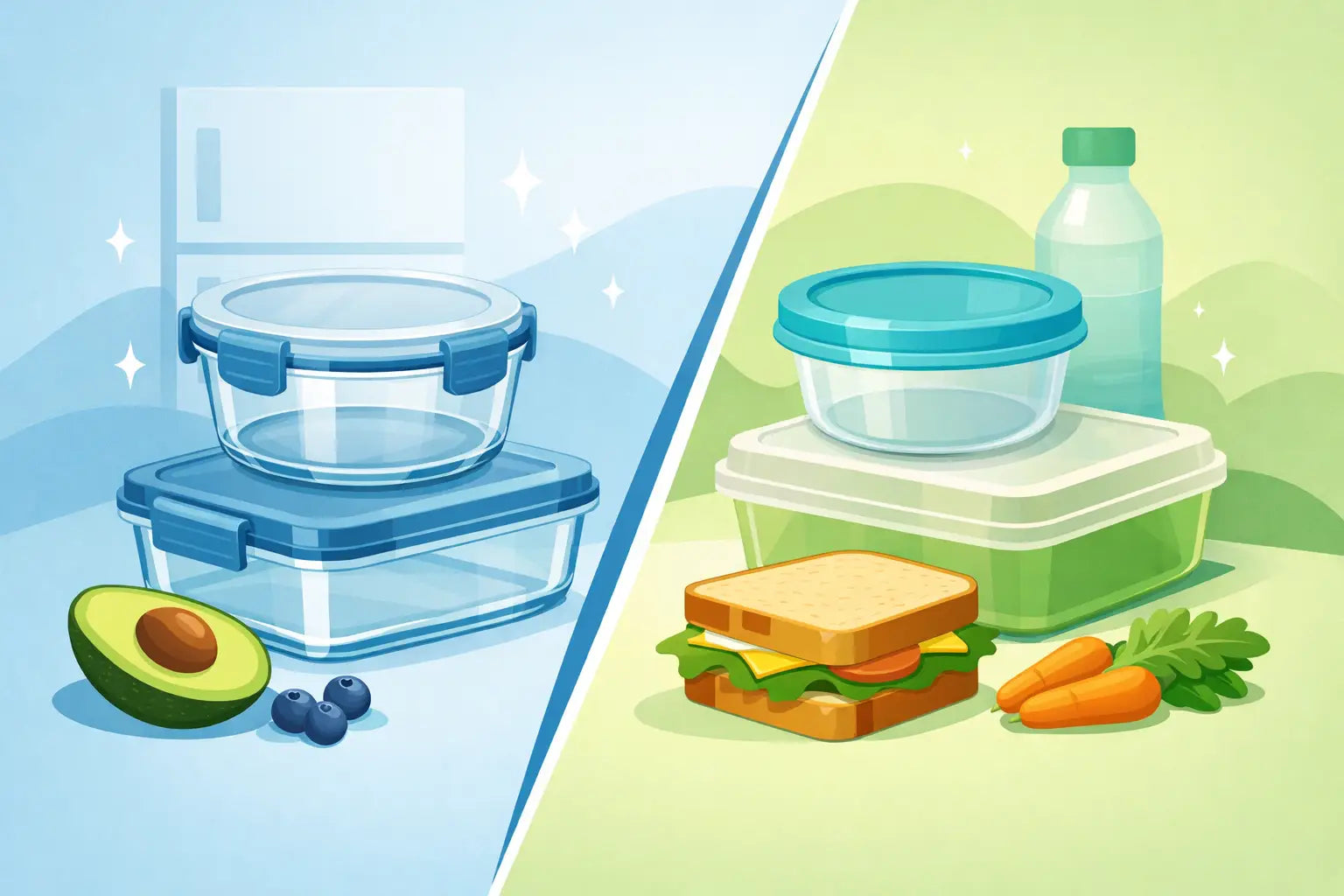 Glass vs Plastic Food Storage