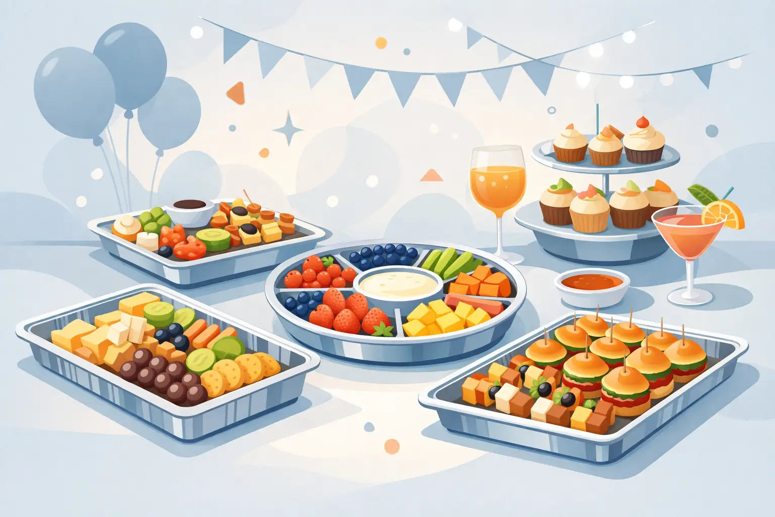 Aluminum Serving Trays for Parties