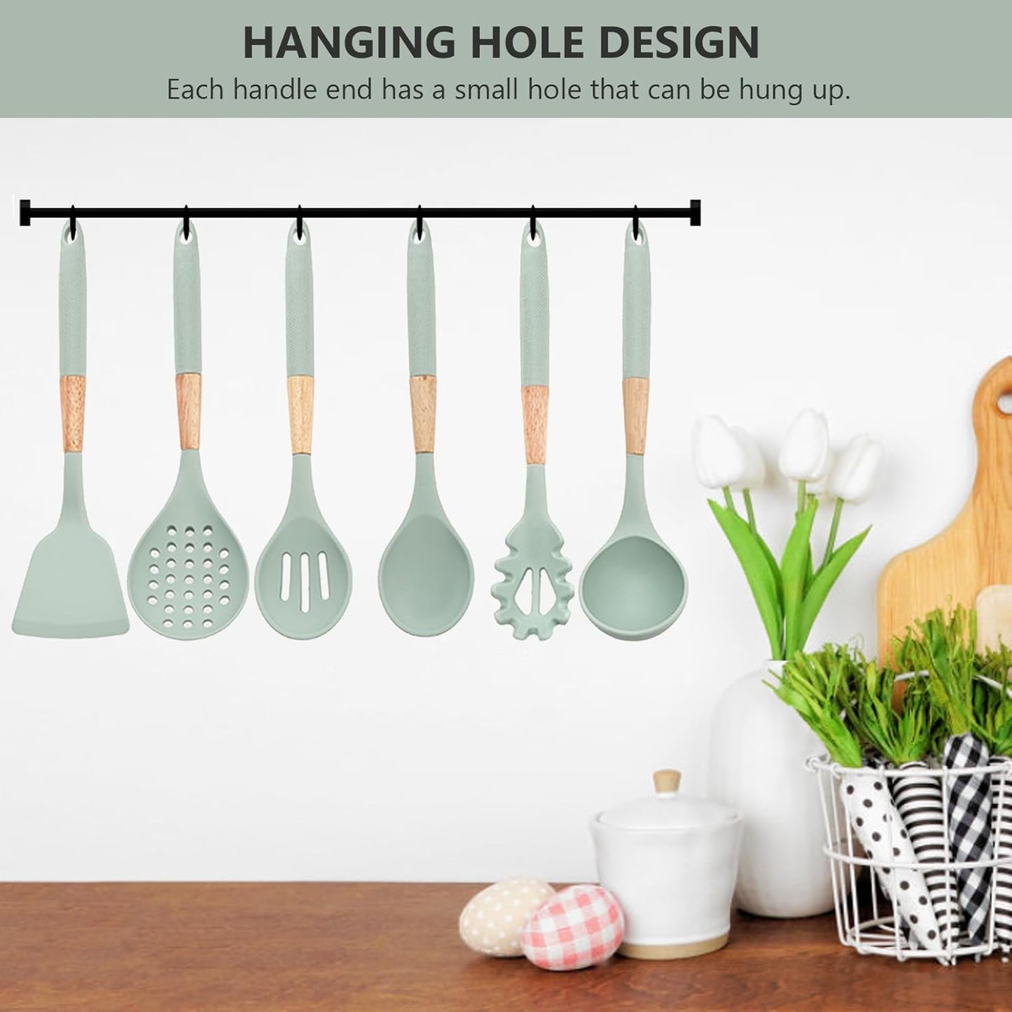 Silicone Ladle Set Of 6