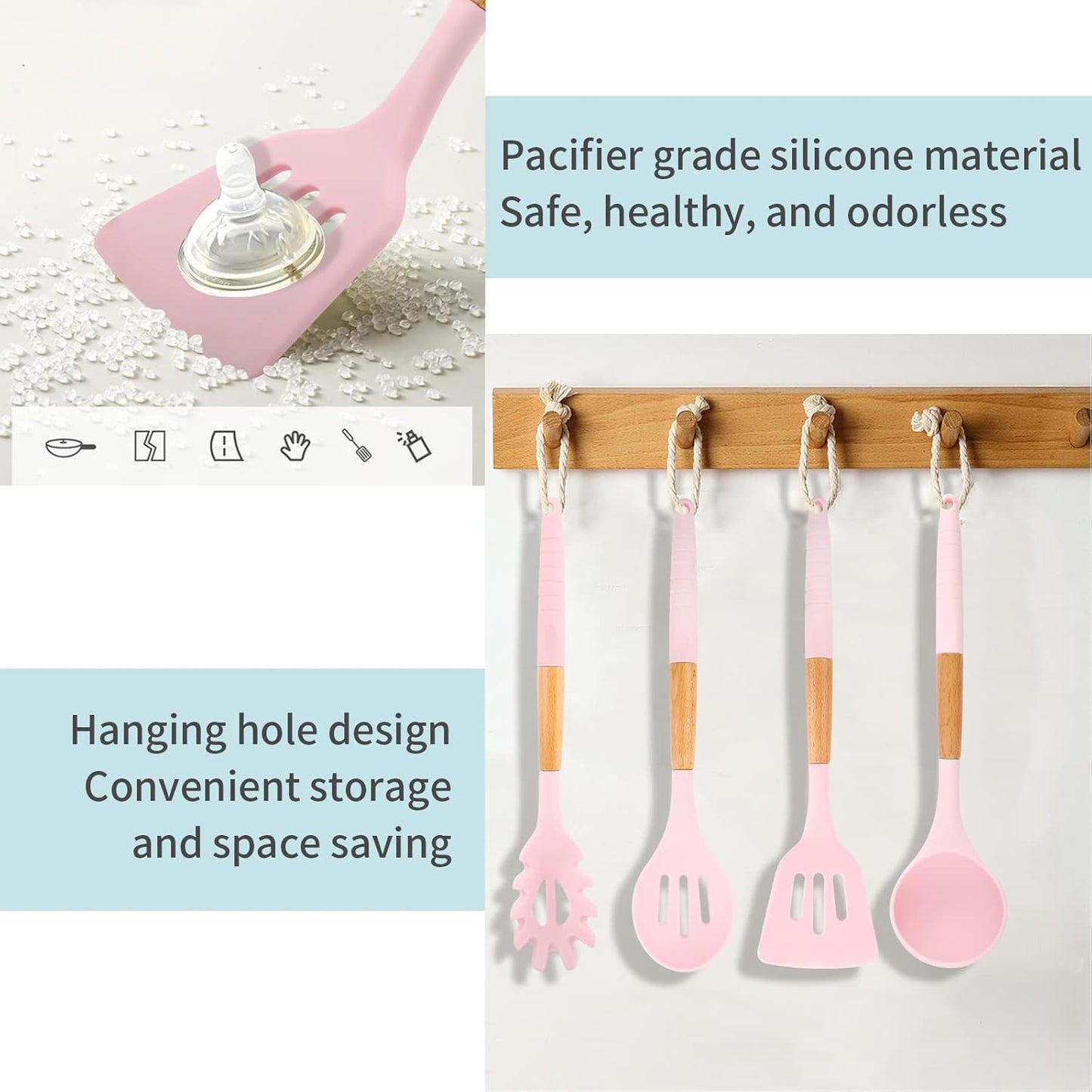 Silicone Ladle Set Of 6