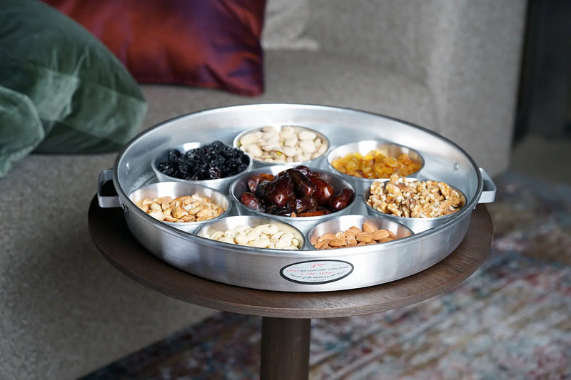 Serving Tray with Aluminum Cups ALJERAIWI