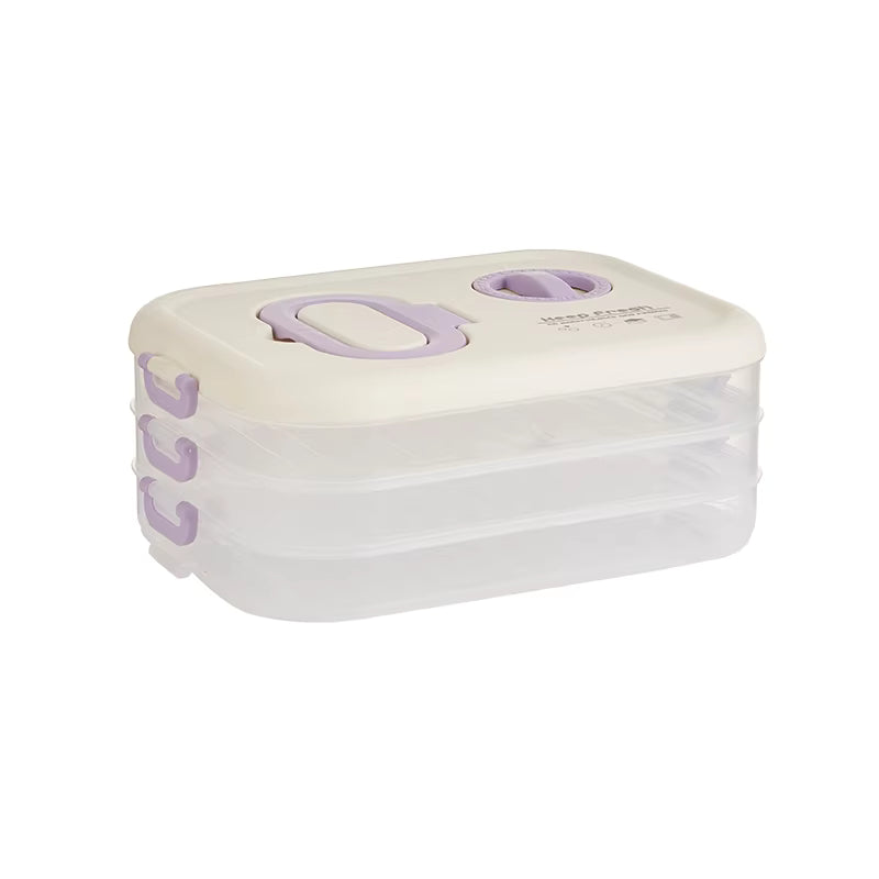 Food Storage Container Three Layer