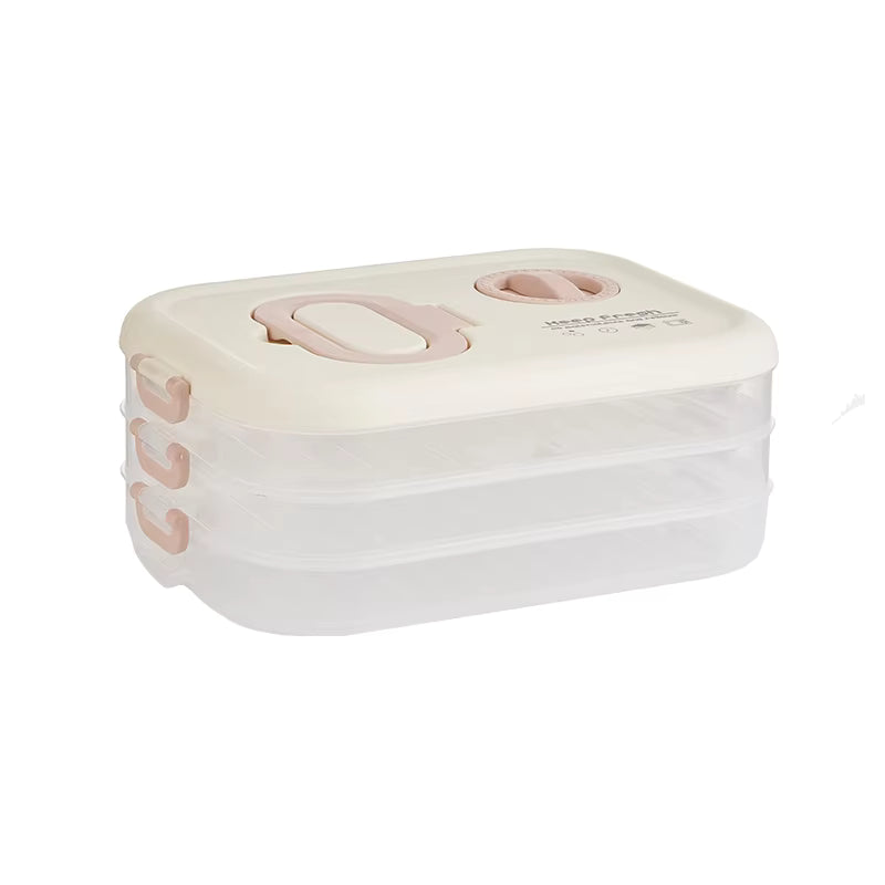Food Storage Container Three Layer
