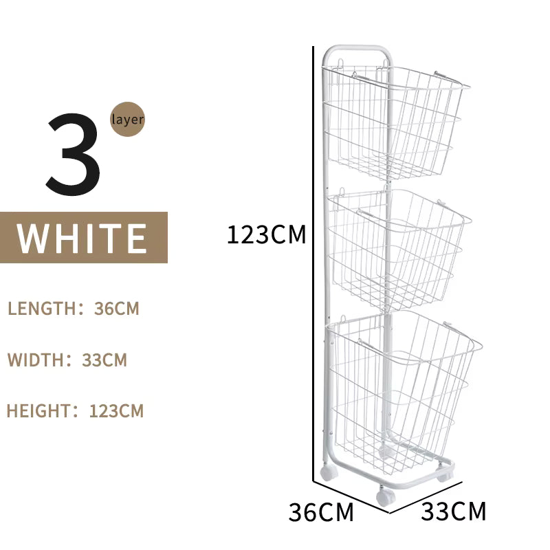 3 Tiers Kitchen Storage Basket