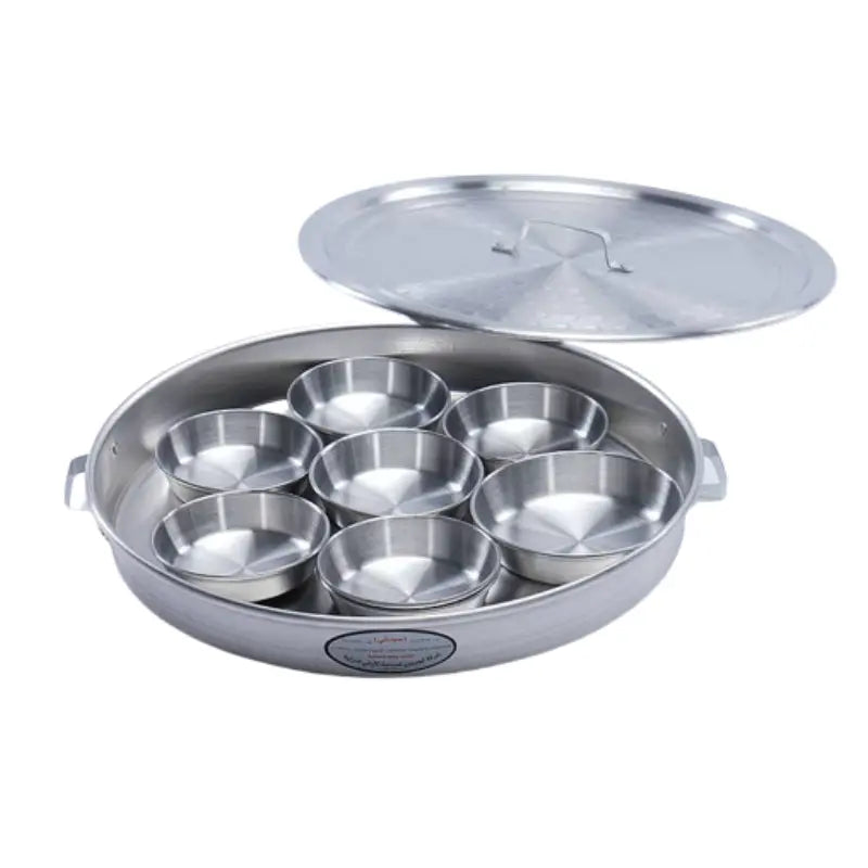 Serving Tray with Aluminum Cups ALJERAIWI