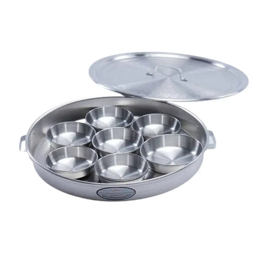 Serving Tray with Aluminum Cups ALJERAIWI