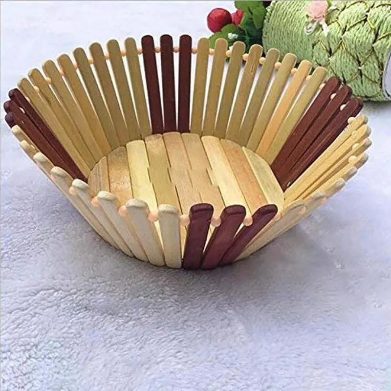 Wooden Fruit Basket ALJERAIWI
