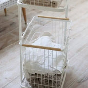 2 Tiers Laundry Basket Cart ALJERAIWI