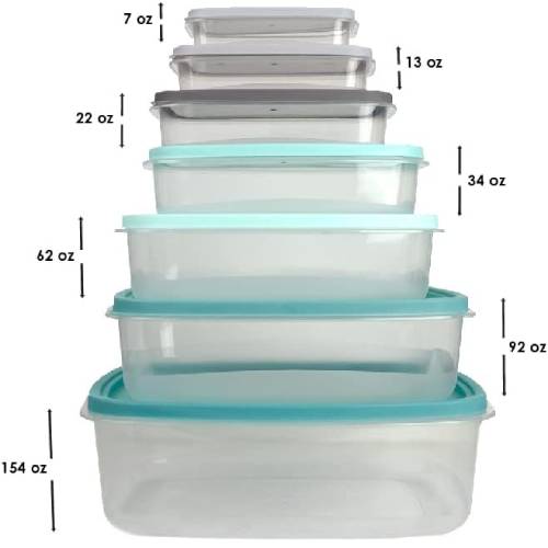 Food Containers 7 Pcs Set