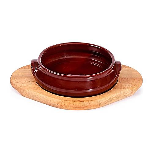 Bowl with Wooden Base
