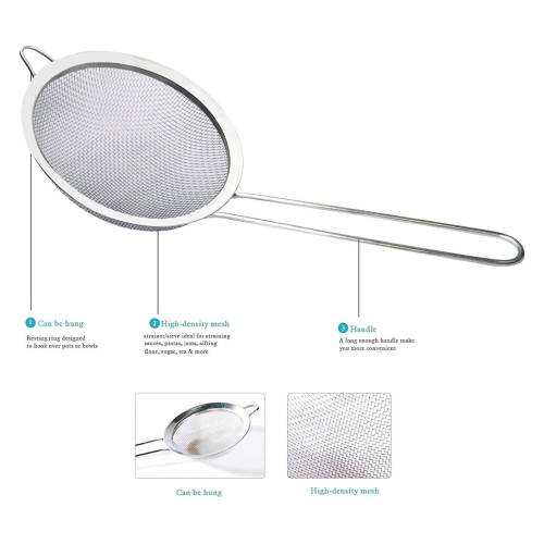 Stainless Steel Strainer 3 Pcs Set