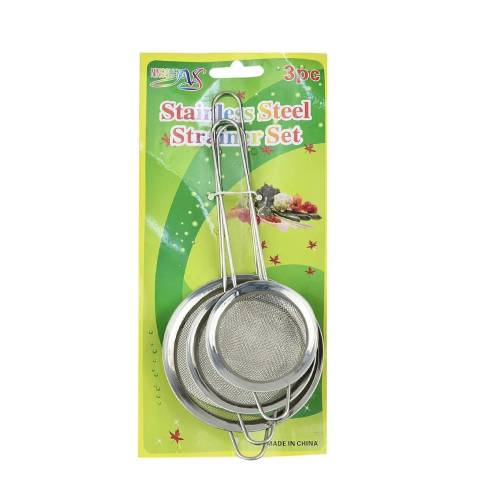 Stainless Steel Strainer 3 Pcs Set