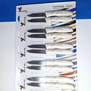 Stainless Steel Kitchen Knife 12 Pcs Set ALJERAIWI