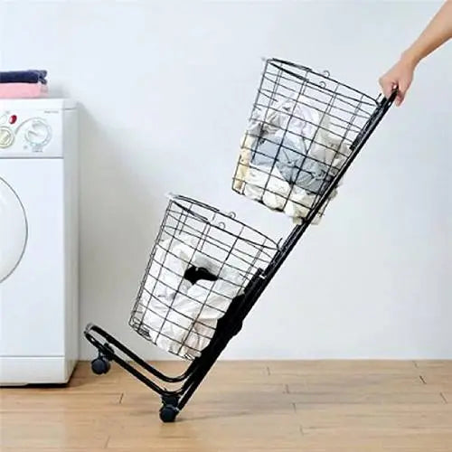 2 Tiers Laundry Basket ALJERAIWI