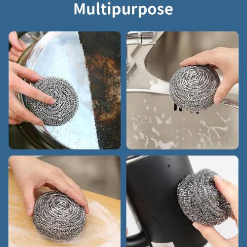 Stainless Steel Scrubber 6 Pcs