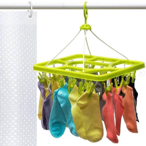 Clothes Dryer Hanger with Clips