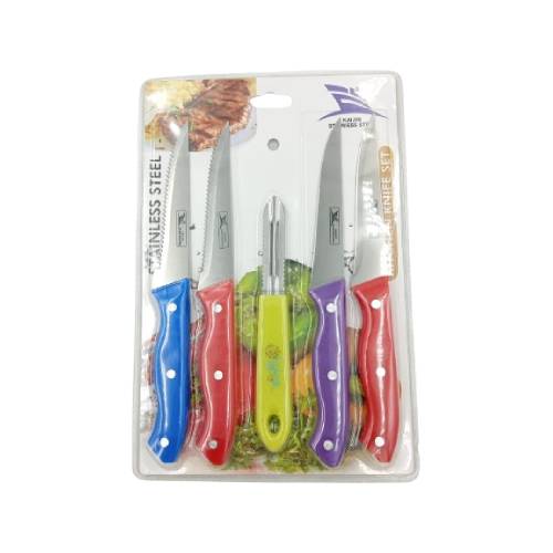 Kitchen Knife and Peeler 5 Pcs Set