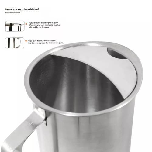 Steel Water Jug 2.5 Ltr