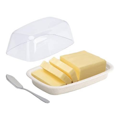 Butter Dish Set with Lid and Knife