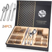 Stainless Steel Cutlery Set 24 Pcs ALJERAIWI