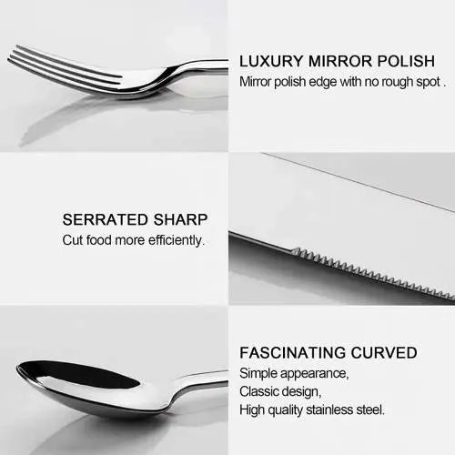 Stainless Steel Cutlery Set 24 Pcs ALJERAIWI