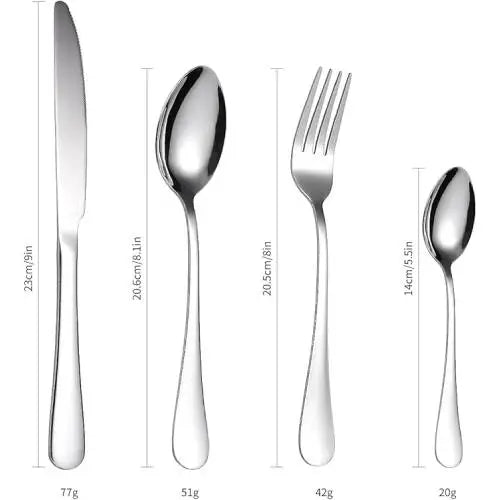 Stainless Steel Cutlery Set 24 Pcs ALJERAIWI